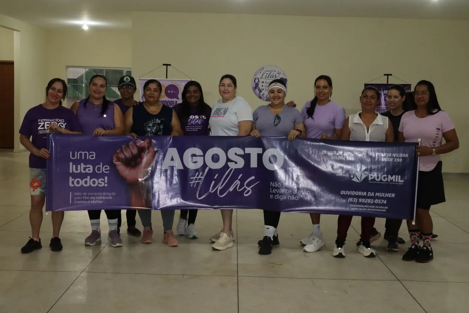 Corrida e Caminhada Eco Lilás reforçam a conscientização pelo fim da violência contra a mulher em Pugmil